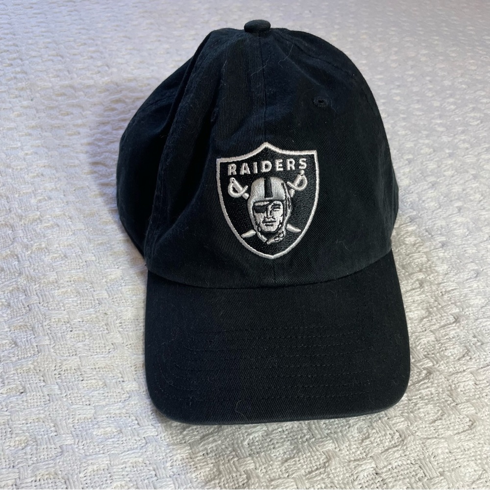Black Raiders Baseball‎ Cap~ Adjustable Strap